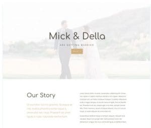 personal website for wedding