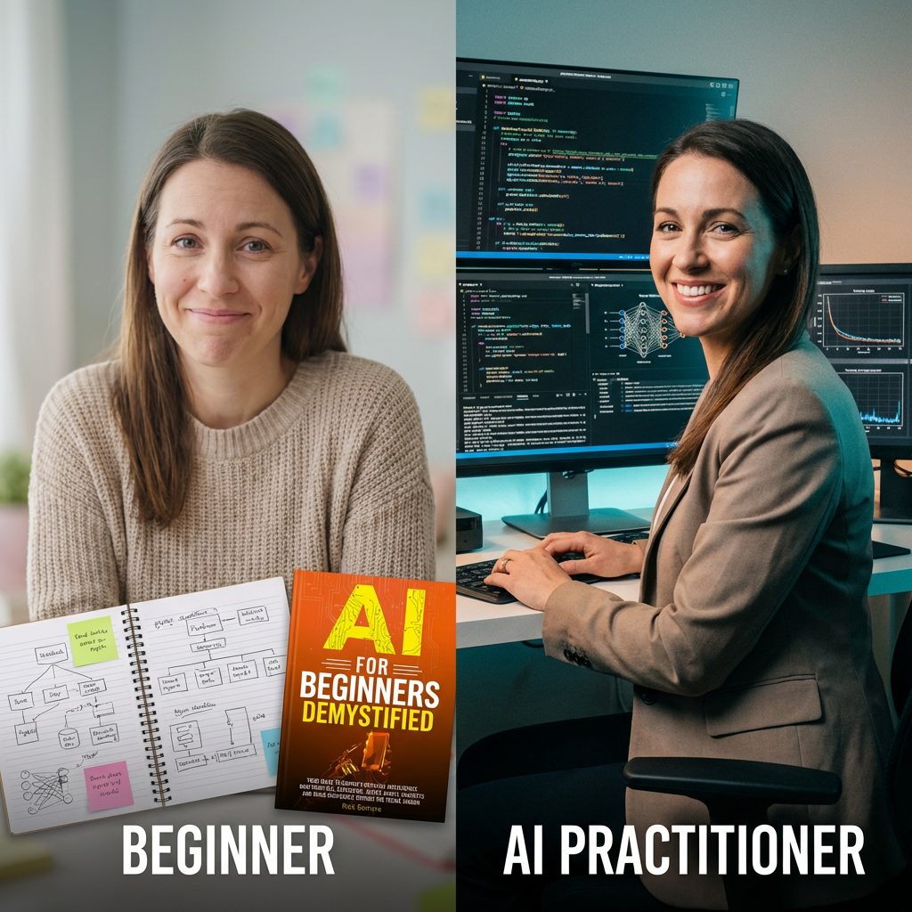 multimodal-woman-practitioner From AI Beginner to AI Practitioner