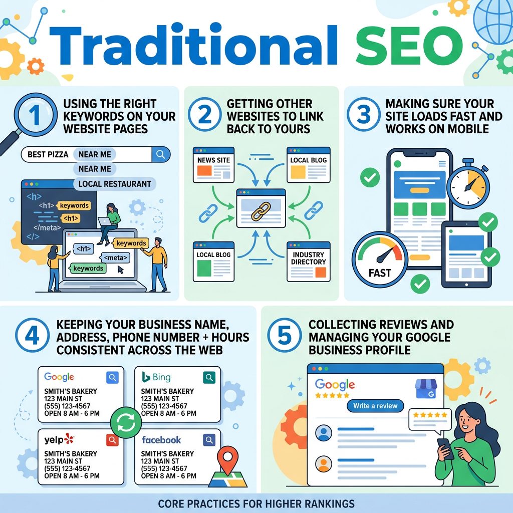 Aspects of traditional SEO